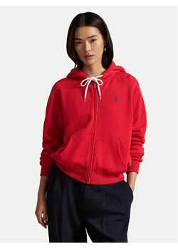 Polo Ralph Lauren Bluza 211971699005 Czerwony Relaxed Fit ze sklepu MODIVO w kategorii Bluzy damskie - zdjęcie 186030448