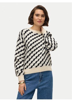 Vero Moda Sweter Lara 10310862 Beżowy Regular Fit ze sklepu MODIVO w kategorii Swetry damskie - zdjęcie 186030546