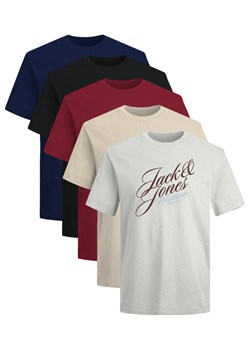 Jack & Jones Komplet 5 t-shirtów Inwood 12291656 Kolorowy Regular Fit ze sklepu MODIVO w kategorii T-shirty męskie - zdjęcie 186030578