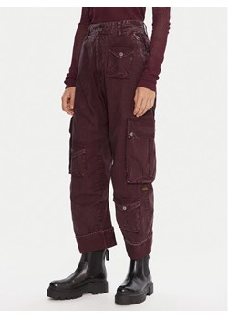 G-Star Raw Spodnie materiałowe Cargo 3D D27025-D388 Fioletowy Boyfriend Fit ze sklepu MODIVO w kategorii Spodnie damskie - zdjęcie 186030606
