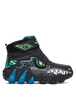 Skechers Śniegowce Skech-O-Saurus Lights 2.0 400122L BKLM Czarny ze sklepu MODIVO w kategorii Buty zimowe dziecięce - zdjęcie 186030607