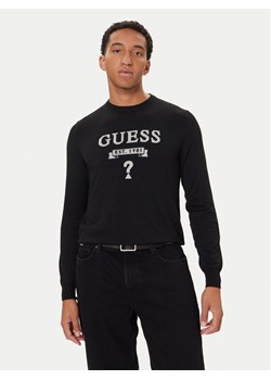 Guess Sweter M5YR00 Z0122 Czarny Slim Fit ze sklepu MODIVO w kategorii Swetry męskie - zdjęcie 186030616