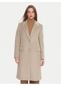 BOSS Płaszcz wełniany Classin 50548371 Beżowy Regular Fit - id: 0000305477941 - marki BOSS HUGO BOSS - 186030709 BOSS Płaszcz wełniany Classin 50548371 Beżowy Regular Fit ze sklepu MODIVO w kategorii Płaszcze damskie - zdjęcie 186030709