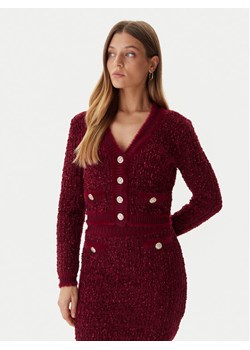 Guess Kardigan W5BR0E Z4090 Czerwony Slim Fit ze sklepu MODIVO w kategorii Swetry damskie - zdjęcie 186030715