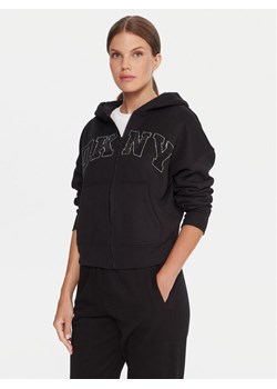 DKNY Sport Bluza DP5J9670 Czarny Regular Fit ze sklepu MODIVO w kategorii Bluzy damskie - zdjęcie 186030879