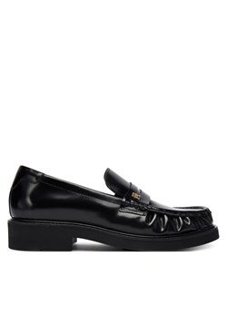 Tommy Hilfiger Loafersy Square Toe Abrasivato FW0FW08825 Czarny - id: 0000305551634 - marki Tommy Hilfiger - 186030898 Tommy Hilfiger Loafersy Square Toe Abrasivato FW0FW08825 Czarny ze sklepu MODIVO w kategorii Półbuty damskie - zdjęcie 186030898