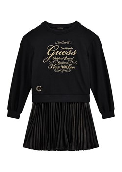 Guess Sukienka codzienna J5BK31 KAUH0 Czarny Regular Fit - id: 0000305453884 - marki Guess - 186030977 Guess Sukienka codzienna J5BK31 KAUH0 Czarny Regular Fit ze sklepu MODIVO w kategorii Sukienki dziewczęce - zdjęcie 186030977