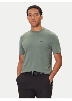 BOSS T-Shirt 50506373 Zielony Regular Fit ze sklepu MODIVO w kategorii T-shirty męskie - zdjęcie 186031078