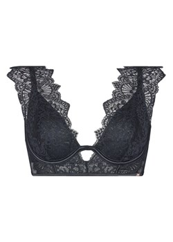 Hunkemöller Biustonosz z fiszbiną Zoe Up LL Czarny ze sklepu MODIVO w kategorii Biustonosze - zdjęcie 186031209