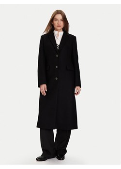 Tommy Hilfiger Płaszcz wełniany Classic WW0WW47445 Czarny Regular Fit ze sklepu MODIVO w kategorii Płaszcze damskie - zdjęcie 186031258