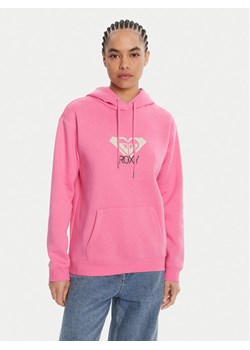 Roxy Bluza ERJFT05020 Różowy Regular Fit ze sklepu MODIVO w kategorii Bluzy damskie - zdjęcie 186031267