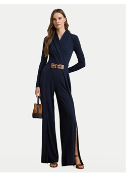 LAUREN RALPH LAUREN Kombinezon 200980218001 Granatowy Wide Leg ze sklepu MODIVO w kategorii Kombinezony damskie - zdjęcie 186031629