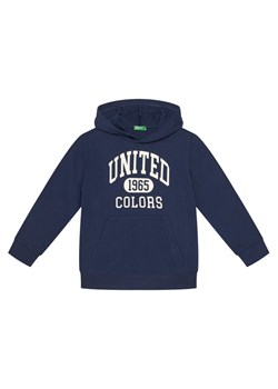 United Colors Of Benetton Bluza 3J68C203N Granatowy Regular Fit ze sklepu MODIVO w kategorii Bluzy chłopięce - zdjęcie 186031917