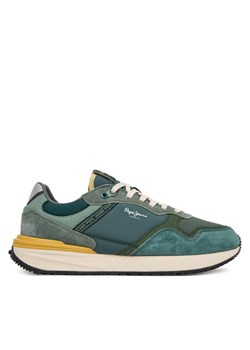 Pepe Jeans Sneakersy Buster Pro Main M PMS600009 Zielony ze sklepu MODIVO w kategorii Buty sportowe męskie - zdjęcie 186031967