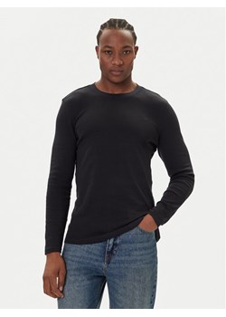 Mustang Longsleeve Arlington 1016875 Czarny Slim Fit ze sklepu MODIVO w kategorii T-shirty męskie - zdjęcie 186031975