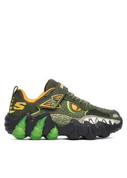 Skechers Sneakersy Skech-O-Saurus Lights 2.0 400121L OLV Khaki ze sklepu MODIVO w kategorii Buty sportowe dziecięce - zdjęcie 186031989