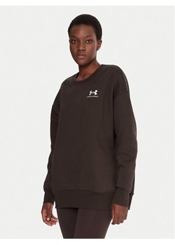 Under Armour Bluza Essential 1379475 Brązowy Loose Fit ze sklepu MODIVO w kategorii Bluzy damskie - zdjęcie 186032198