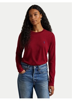 Polo Ralph Lauren Bluzka 211898699039 Bordowy Regular Fit ze sklepu MODIVO w kategorii Bluzki damskie - zdjęcie 186032236