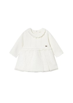 Mayoral Sukienka elegancka 2815 Beżowy Regular Fit ze sklepu MODIVO w kategorii Sukienki dziewczęce - zdjęcie 186032237