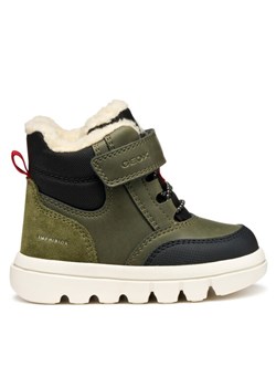 Geox Kozaki B Willaboom B Ab B365BC 0ME22 C0450 M Khaki ze sklepu MODIVO w kategorii Buty zimowe dziecięce - zdjęcie 186032248