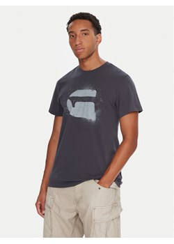 G-Star Raw T-Shirt Spray Logo D26833-D101 Granatowy Regular Fit ze sklepu MODIVO w kategorii T-shirty męskie - zdjęcie 186032269