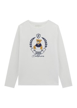 Guess Bluzka J5BI26 J1314 Biały Regular Fit ze sklepu MODIVO w kategorii T-shirty chłopięce - zdjęcie 186032346