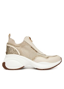 MICHAEL Michael Kors Sneakersy Zuma Mixed-Media Trainer 43F5ZUFP2L Złoty ze sklepu MODIVO w kategorii Buty sportowe damskie - zdjęcie 186032367