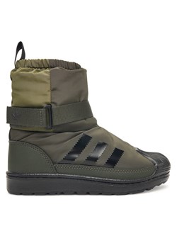 adidas Śniegowce Superstar 360 Winterized Boot JQ7950 Khaki ze sklepu MODIVO w kategorii Buty zimowe dziecięce - zdjęcie 186032619