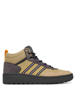 adidas Sneakersy Hoops 4.0 Mid JR6704 Beżowy ze sklepu MODIVO w kategorii Buty sportowe męskie - zdjęcie 186032686