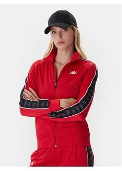 Kappa Bluza 301PSC0 Czerwony Slim Fit ze sklepu MODIVO w kategorii Bluzy damskie - zdjęcie 186032785