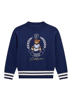 Guess Sweter J5BR11 Z3GS0 Granatowy Regular Fit ze sklepu MODIVO w kategorii Swetry chłopięce - zdjęcie 186032835