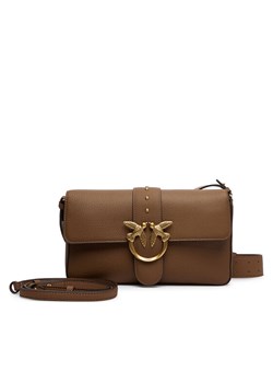 PINKO Torebka Love One Classic Slouchy Fl PLTT 104524 A2OX Brązowy ze sklepu MODIVO w kategorii Torebki damskie - zdjęcie 186032949