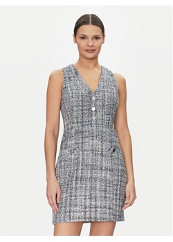 Guess Sukienka koktajlowa W5GK0E WH7I0 Szary Bodycon Fit ze sklepu MODIVO w kategorii Sukienki - zdjęcie 186032958