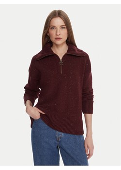 Barbour Sweter LKN1579RE88 Bordowy Regular Fit ze sklepu MODIVO w kategorii Swetry damskie - zdjęcie 186033088