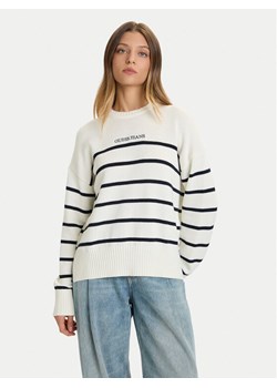 Guess Jeans Sweter W5BR03 Z3HM1 Écru Relaxed Fit ze sklepu MODIVO w kategorii Swetry damskie - zdjęcie 186033135