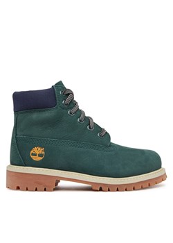Timberland Trapery Premium 6-Inch Waterproof TB0A2CTGEO61 Zielony ze sklepu MODIVO w kategorii Buty trekkingowe dziecięce - zdjęcie 186033169