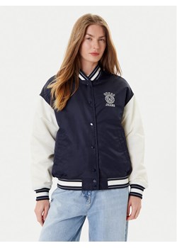 Guess Jeans Kurtka bomber W5YL15 WHAA2 Granatowy Regular Fit ze sklepu MODIVO w kategorii Kurtki damskie - zdjęcie 186033176