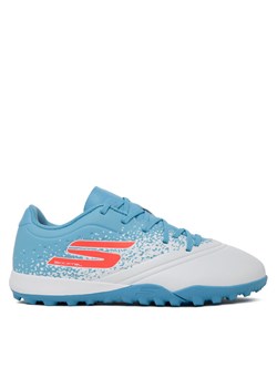Skechers Buty do piłki nożnej Jr Youth Tf 252061L WTQP Biały ze sklepu MODIVO w kategorii Buty sportowe dziecięce - zdjęcie 186033178