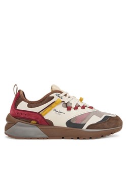 Pepe Jeans Sneakersy Stoke Sport M PMS600013 Brązowy ze sklepu MODIVO w kategorii Buty sportowe męskie - zdjęcie 186033236