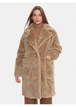 BOSS Kożuch C_Catedy 50548583 Beżowy Relaxed Fit ze sklepu MODIVO w kategorii Kożuchy - zdjęcie 186033299