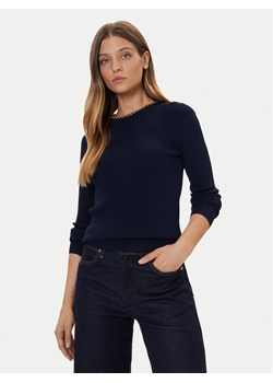 MICHAEL Michael Kors Sweter MF561CJ33D Granatowy Slim Fit - id: 0000305725288 - marki Michael Michael Kors - 186033338 MICHAEL Michael Kors Sweter MF561CJ33D Granatowy Slim Fit ze sklepu MODIVO w kategorii Swetry damskie - zdjęcie 186033338