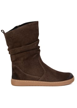 Buty Damskie botki BAREFOOT skórzane ocieplane Freja polskie brązowe ze sklepu butyolivier w kategorii Półbuty damskie - zdjęcie 186056618