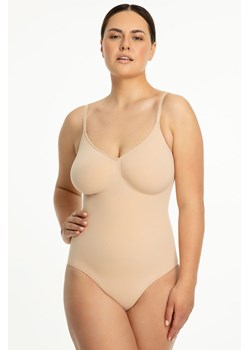 Body wyszczuplające Julimex 421 Seamless Body beżowy ze sklepu kontri.pl w kategorii Body damskie - zdjęcie 186056646