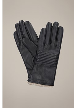 Rękawiczki Damskie Czarne Skórzane Touch Screen ze sklepu Lancerto S.A. w kategorii Rękawiczki damskie - zdjęcie 186056806