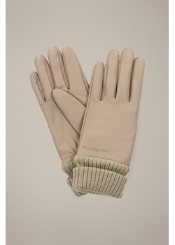 Rękawiczki Damskie Beżowe ze Ściągaczem Skórzane Touch Screen ze sklepu Lancerto S.A. w kategorii Rękawiczki damskie - zdjęcie 186056807