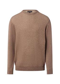 Finshley & Harding Sweter z zawartością kaszmiru Mężczyźni Bawełna wielbłądzi wzorzysty ze sklepu vangraaf w kategorii Swetry męskie - zdjęcie 186057925