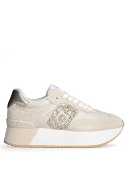 Sneakersy premium  - LIU JO DREAMY 02 BEŻOWE ze sklepu Tymoteo.pl - sklep obuwniczy w kategorii Buty sportowe damskie - zdjęcie 186058018