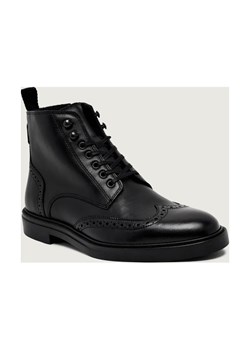 BOSS BLACK Skórzane buty wysokie Calev_Halb_ltbrfb ze sklepu Gomez Fashion Store w kategorii Buty zimowe męskie - zdjęcie 186058259