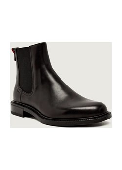 HUGO Skórzane sztyblety Lysander_cheb_lt ze sklepu Gomez Fashion Store w kategorii Buty zimowe męskie - zdjęcie 186058567