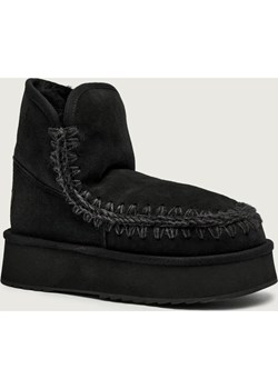 MOU Śniegowce Platform boot suede | z dodatkiem wełny | skóra ze sklepu Gomez Fashion Store w kategorii Śniegowce damskie - zdjęcie 186058958